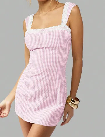 Rochie scurta SHEIN, roz