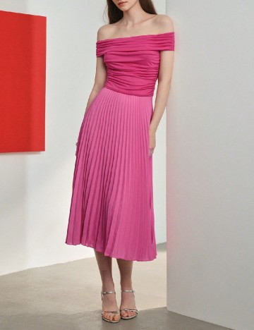 Rochie medie MOTF, roz