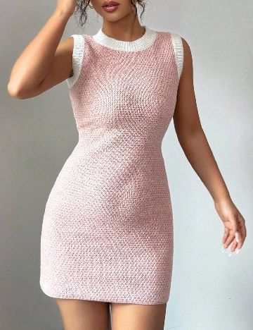 Rochie scurta SHEIN, roz