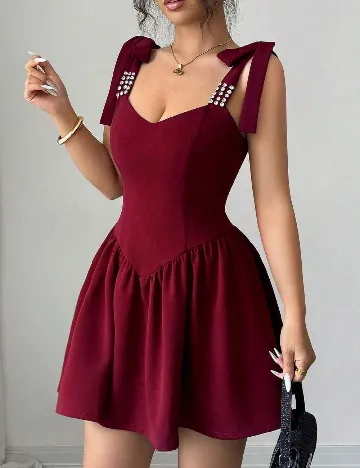Rochie scurta SHEIN, visiniu