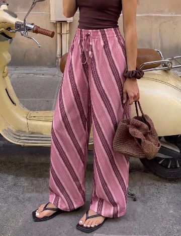 Pantaloni SHEIN, roz
