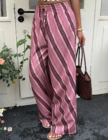 Pantaloni SHEIN, roz