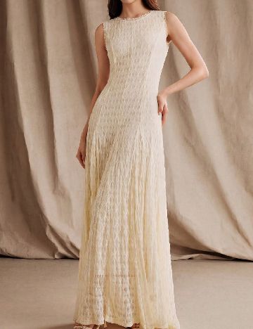 Rochie lunga SHEIN, crem