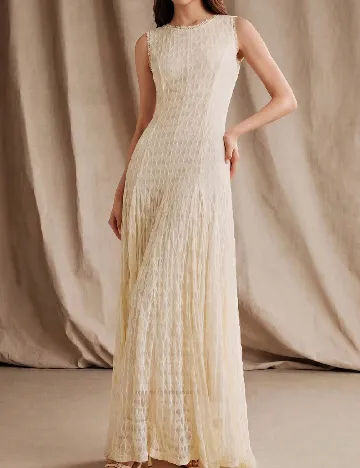 Rochie lunga SHEIN, crem