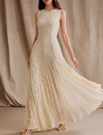 Rochie lunga SHEIN, crem