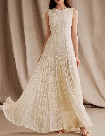 Rochie lunga SHEIN, crem