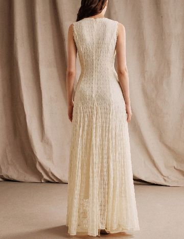 Rochie lunga SHEIN, crem