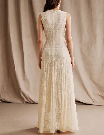 Rochie lunga SHEIN, crem