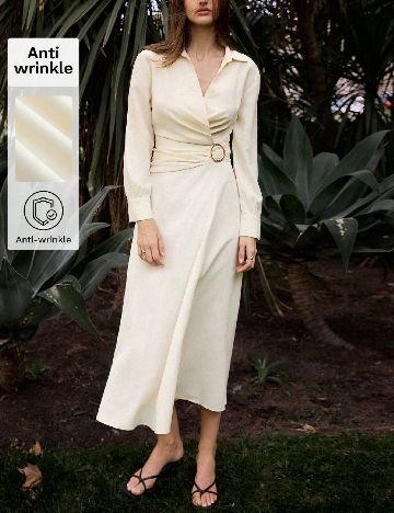 Rochie medie SHEIN, crem