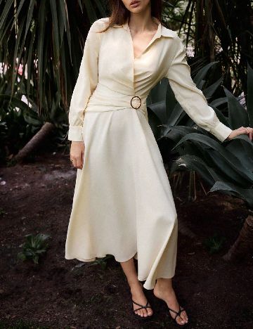 Rochie medie SHEIN, crem
