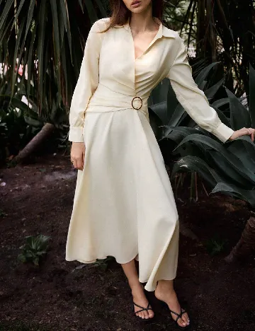 Rochie medie SHEIN, crem