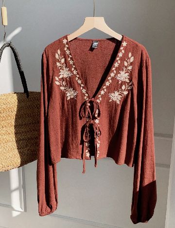Bluza SHEIN CURVE, maro