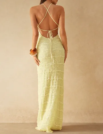 Rochie lunga SHEIN, galben deschis