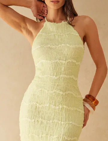 Rochie lunga SHEIN, galben deschis