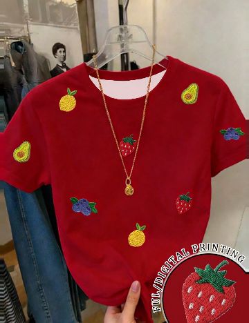 Tricou SHEIN, rosu