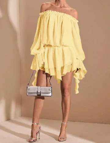 Rochie scurta SHEIN, galben