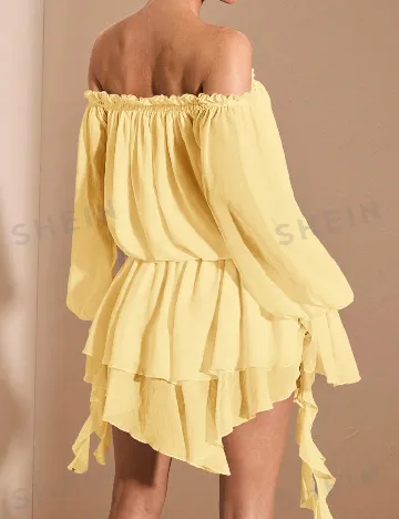 Rochie scurta SHEIN, galben
