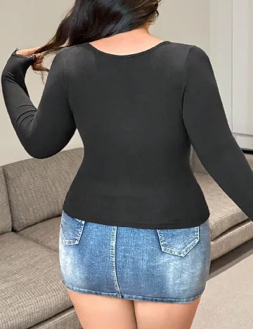 Bluza SHEIN CURVE, negru