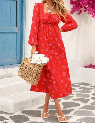 Rochie medie SHEIN, rosu