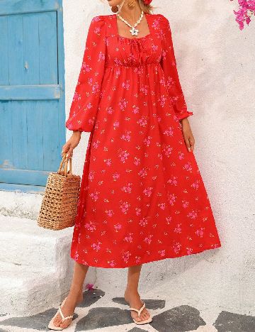 Rochie medie SHEIN, rosu