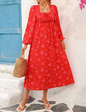 Rochie medie SHEIN, rosu
