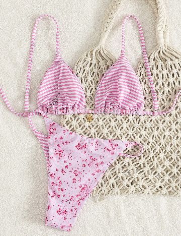 Costum de baie SHEIN, roz
