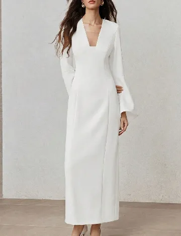 Rochie lunga SHEIN, alb