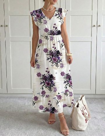 Rochie lunga Emery Rose, alb