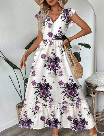 Rochie lunga Emery Rose, alb