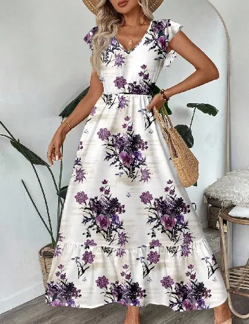Rochie lunga Emery Rose, alb