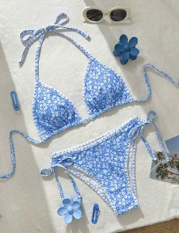 Costum de baie SHEIN, albastru