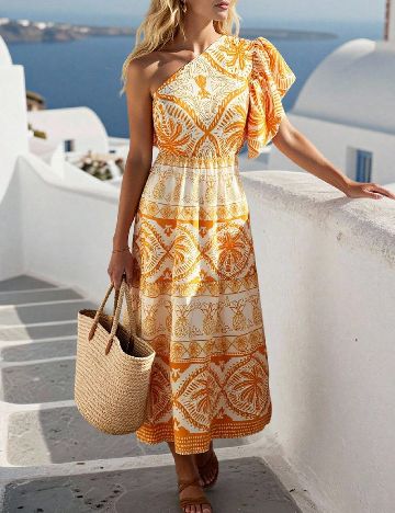 Rochie medie SHEIN, portocaliu