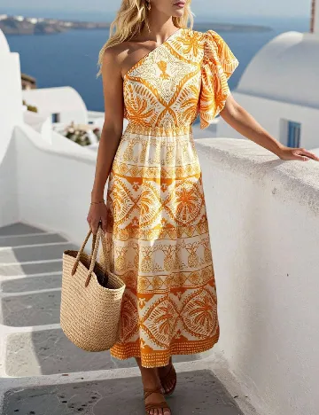 Rochie medie SHEIN, portocaliu