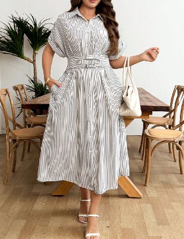 Rochie medie SHEIN CURVE, gri