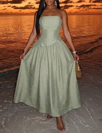 Rochie lunga SHEIN, verde