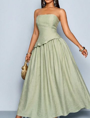 Rochie lunga SHEIN, verde