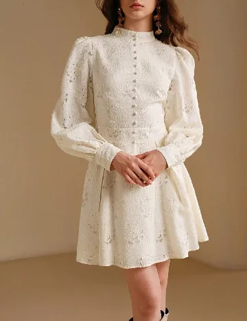 Rochie scurta Anewsta, crem