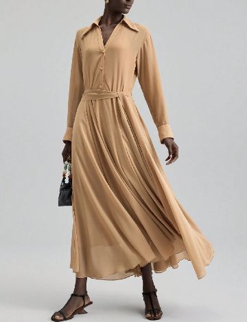 Rochie lunga Ontre, maro