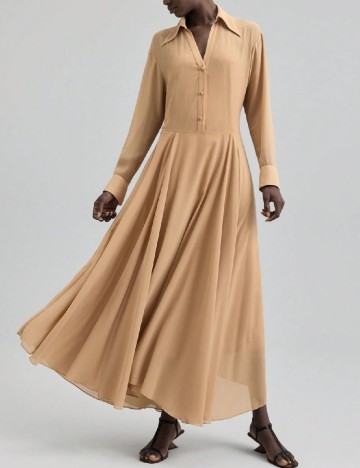 Rochie lunga Ontre, maro