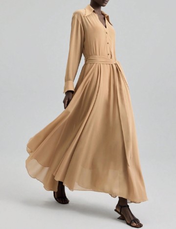 Rochie lunga Ontre, maro