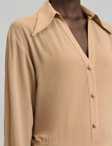 Rochie lunga Ontre, maro