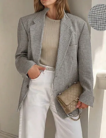 Sacou Oversize SHEIN, gri