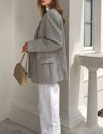 Sacou Oversize SHEIN, gri