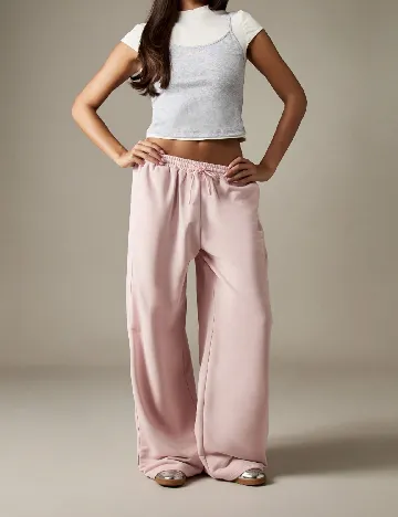 Top Missguided, alb/gri