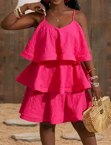 Rochie scurta SHEIN, roz