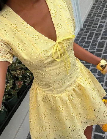 Rochie scurta Dazy, galben