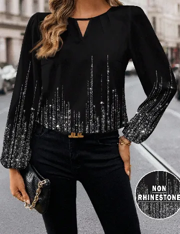 Bluza SHEIN CURVE, negru