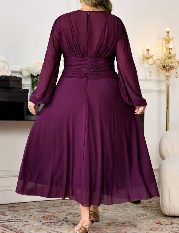 Rochie lunga SHEIN CURVE, pruna