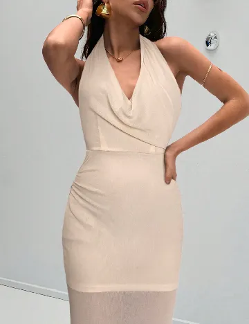 Rochie lunga SHEIN, crem