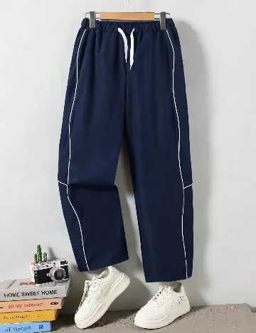 Pantaloni Shein Kids, bleumarin